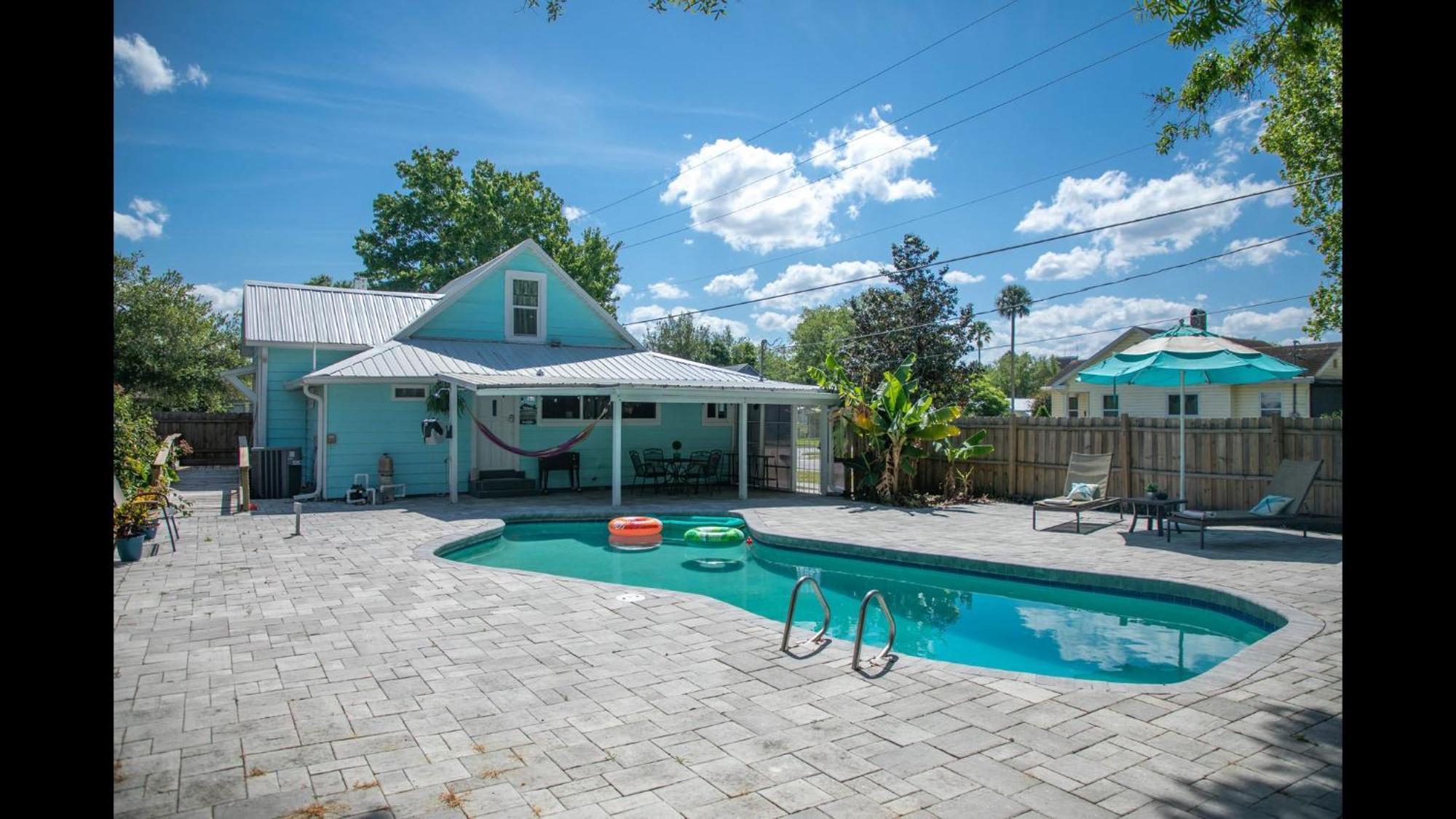 Family Home W Private Pool Yard Only 24 Mi To Disney سانت كلود المظهر الخارجي الصورة